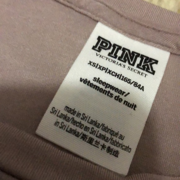VS PINK-Oversized SleepShirt-XS-Dusty Mauve-CrewNeck-Soft Modal-EUC - Picture 9 of 14